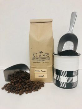 Butter Pecan Decaf Coffee from Alamo Pecan & Coffee in San Saba, TX