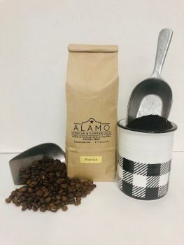 Peruvian Coffee from Alamo Pecan & Coffee in San Saba, TX