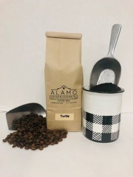 Turtle Coffee from Alamo Pecan & Coffee in San Saba, TX