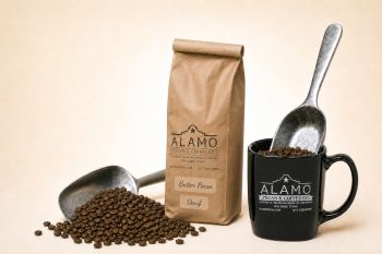 Butter Pecan Decaf Coffee from Alamo Pecan & Coffee in San Saba, TX