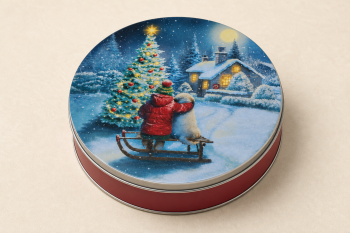 Decorative Gift Tin from Alamo Pecan & Coffee in San Saba, TX
